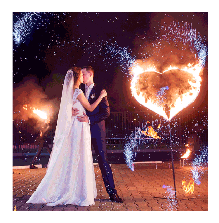 Организация пиротехнического шоу на свадьбу  Темрюк | temryuk.salutsklad.ru