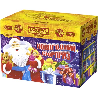 Новогодний сюрприз New Батарея салютов купить в Темрюке | temryuk.salutsklad.ru