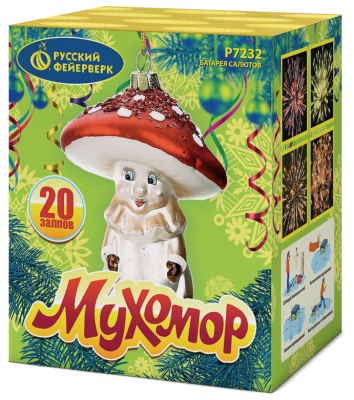 Мухомор Батарея салютов купить в Темрюке | temryuk.salutsklad.ru